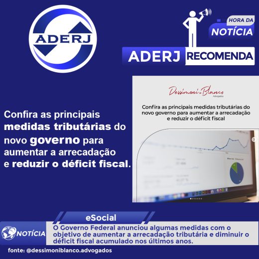 23 - 01 aderj recomenda medias tributárias novo governo